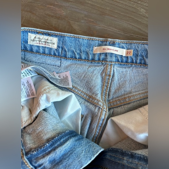 Levi’s 70’s high flare jeans size w27x30l - Picture 2 of 3